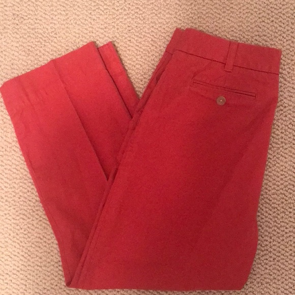 Lands' End Pants - Lands’ End Nantucket Red Cropped Pants
